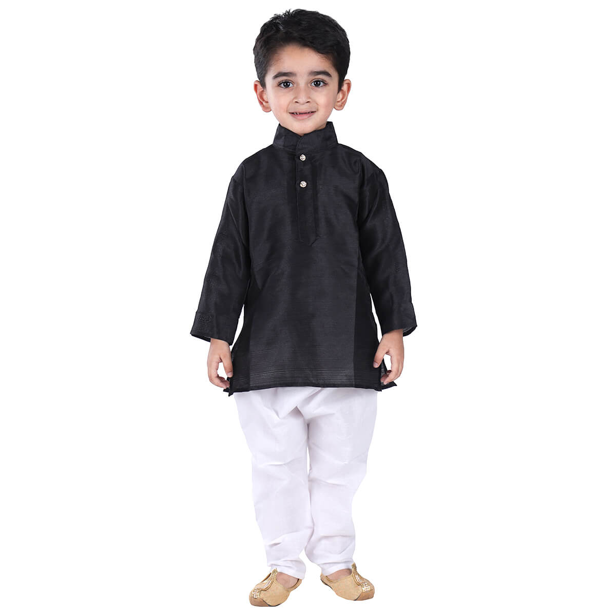 Black Kurta Pajama Set for Boys Kids Complete Set (IMC21000-Black)