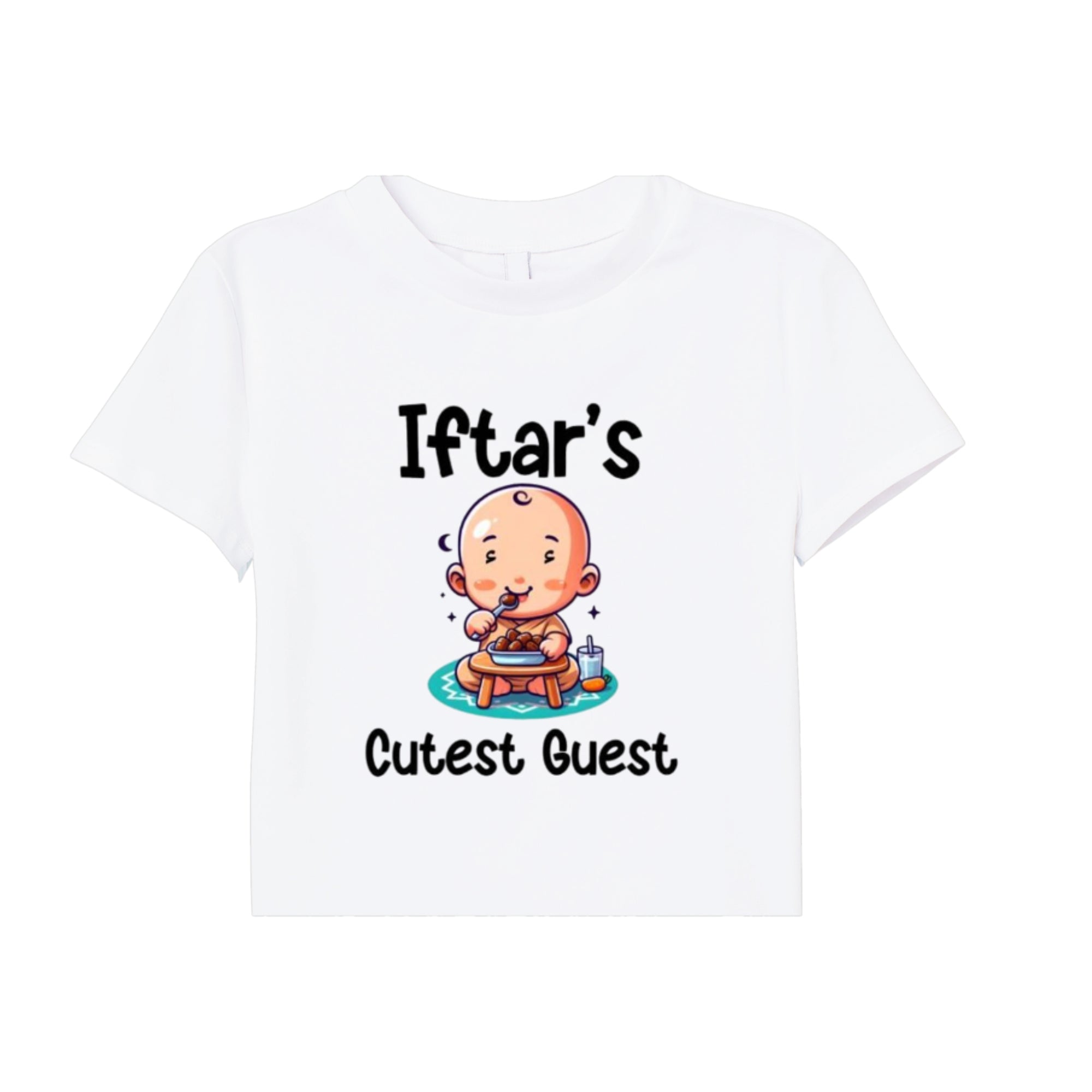 Itsmycostume Eid tshirt for kids baby boy girl infant Unisex Half Sleev Round Neck Tshirts