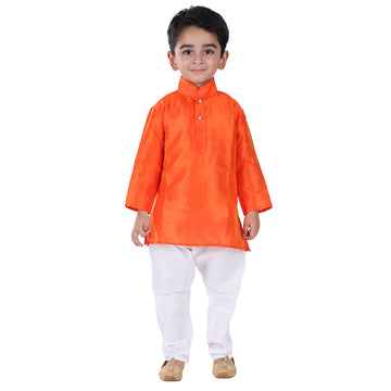 Orange Kurta Pajama Set for Boys Kids Complete Set (IMC21000-Oranngg)