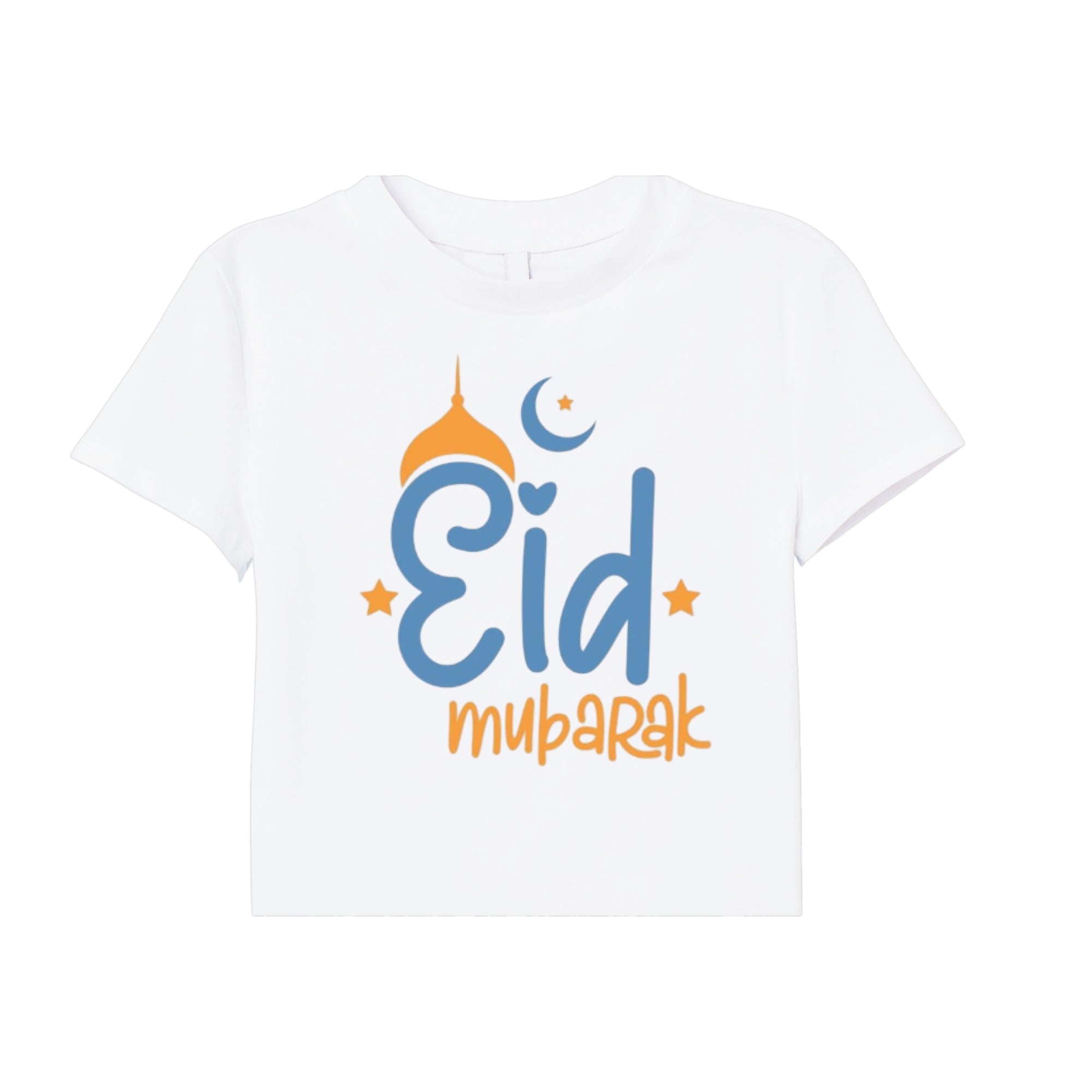 Itsmycostume  Eid tshirt for kids baby boy girl infant Unisex Half Sleev Round Neck Tshirts