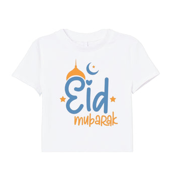 Itsmycostume  Eid tshirt for kids baby boy girl infant Unisex Half Sleev Round Neck Tshirts