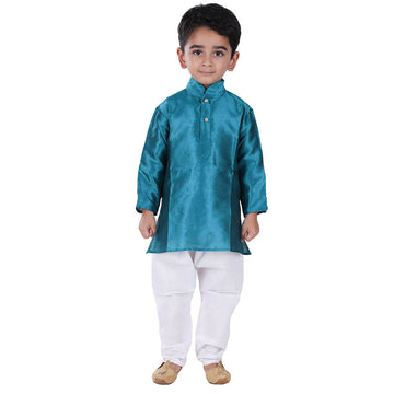 Turquoise Kurta Pajama Set for Boys Kids Complete Set (IMC21000-Turqqoiss)