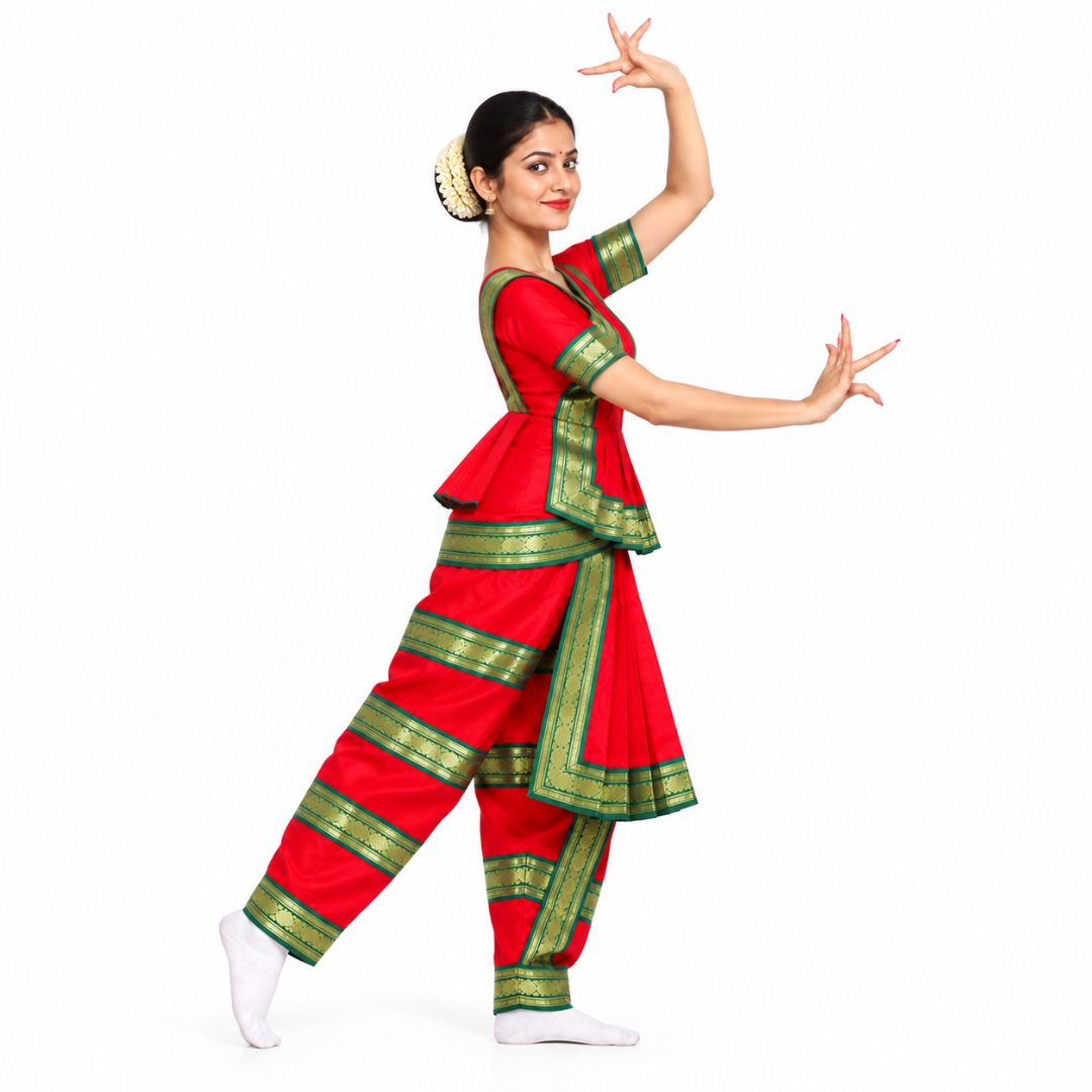 Bharatnatyam Costume – Red Indian Classical Dance