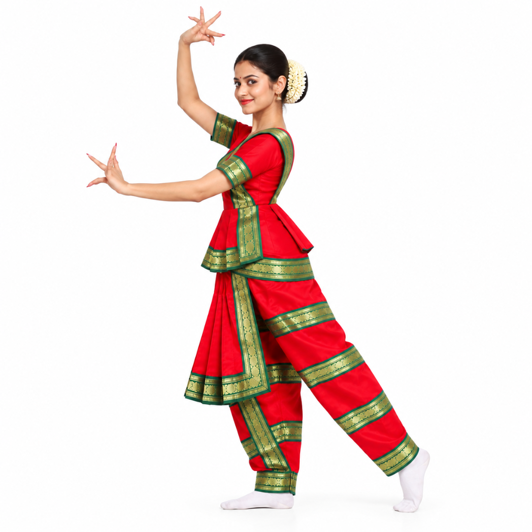 Bharatnatyam Costume – Red Indian Classical Dance