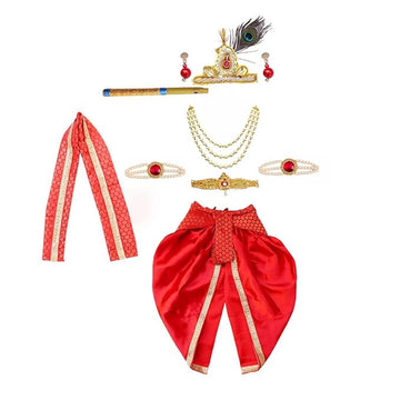 Krishna Dress for Baby Boy Kids Set of 10 Little Krishna Ji Kanha Janmasthmi Costume for Kids