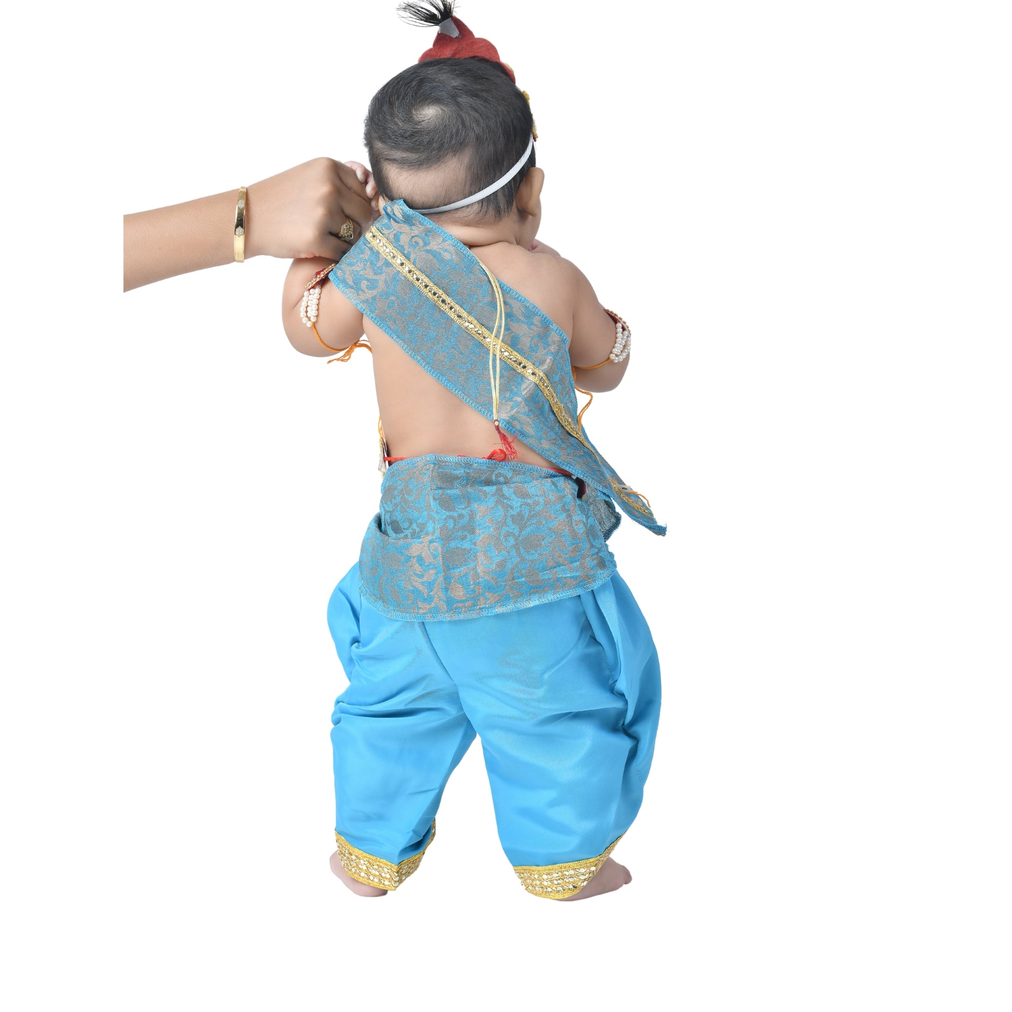 Krishna Dress for Baby Boy Kids Set of 10 Little Krishna Ji Kanha Janmasthmi Costume for Kids