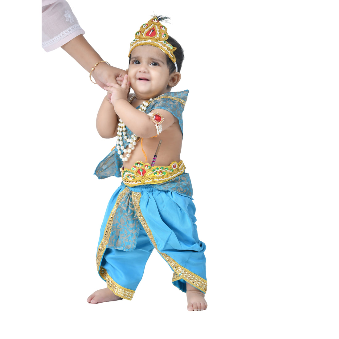 Krishna Dress for Baby Boy Kids Set of 10 Little Krishna Ji Kanha Janmasthmi Costume for Kids