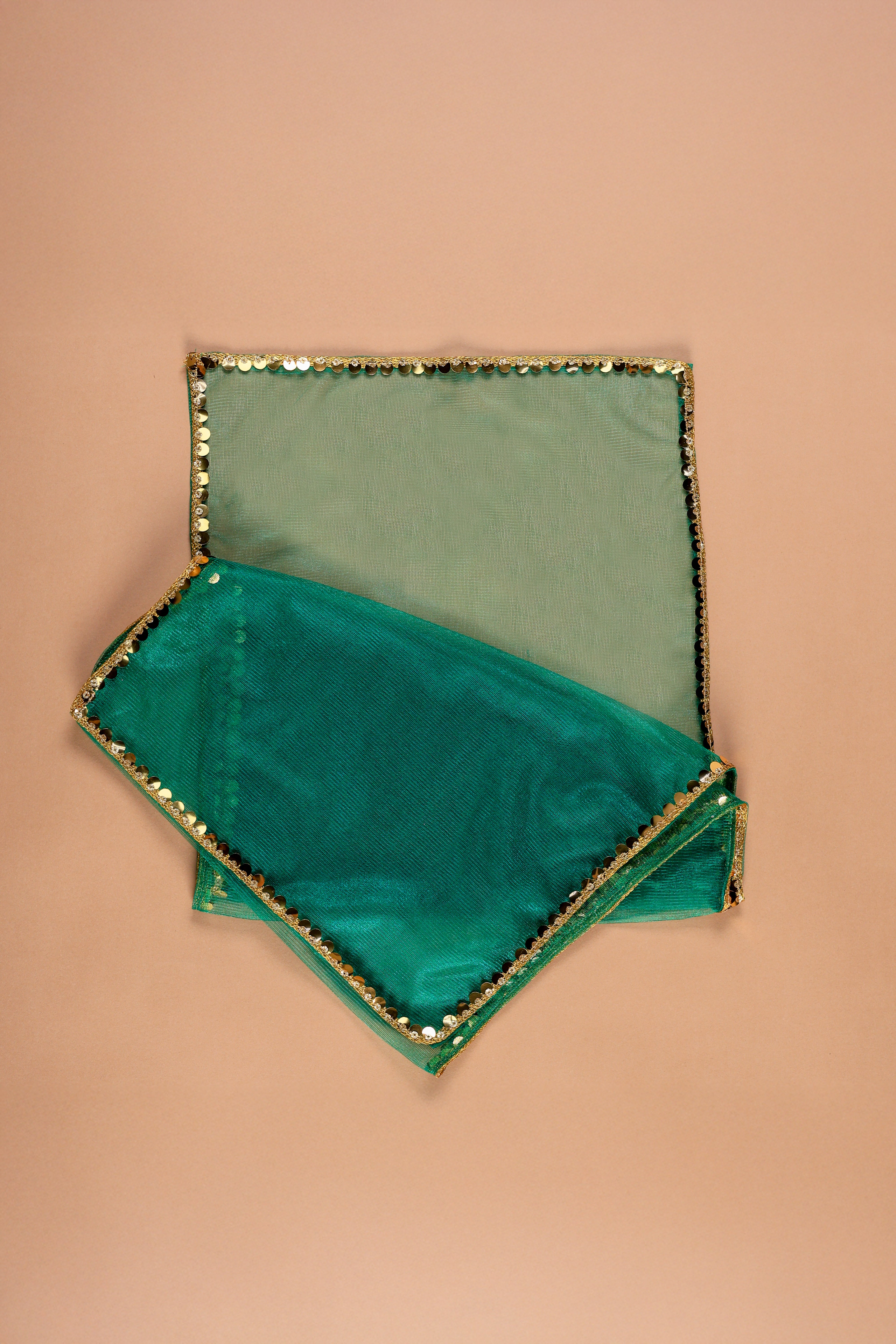 Vaanee Designz Silk Blend Readymade Embroidered 3 Piece Lehenga Choli Set|Lehenga Choli,Ethnic Wear|Lehenga for Kids|Lehenga Set for Wedding and Festival(Green & Yellow)