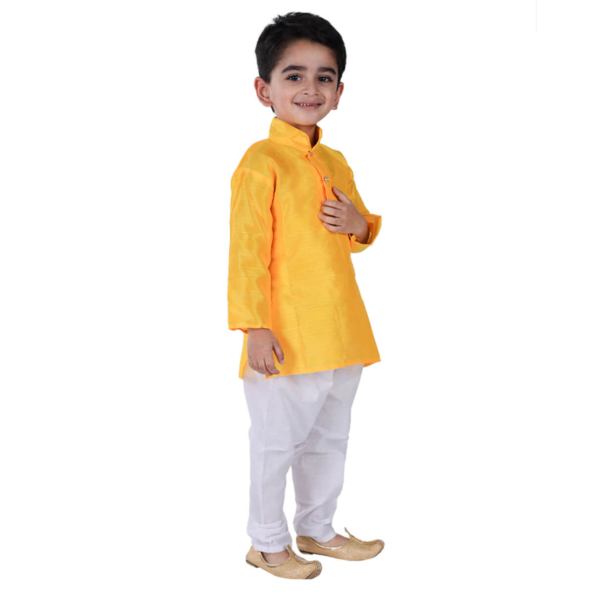 Yellow Kurta Pajama Set for Baby Boy - Complete Set (IMC21000-Yelloww)