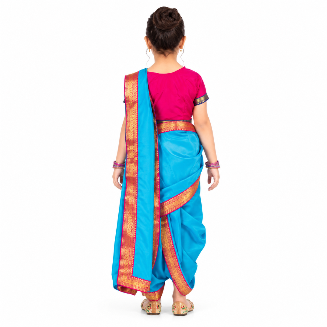 Marathi Lavani Saree for Girl - Kids Fancy Dress