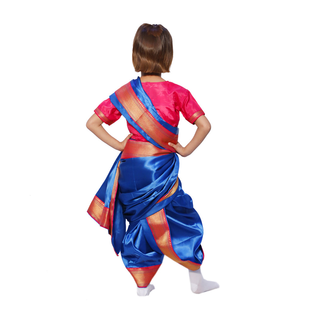 Rani Lakshmi Bai Jhansi Ki Rani Costume Dress for Kids Girls With Complete Accessories