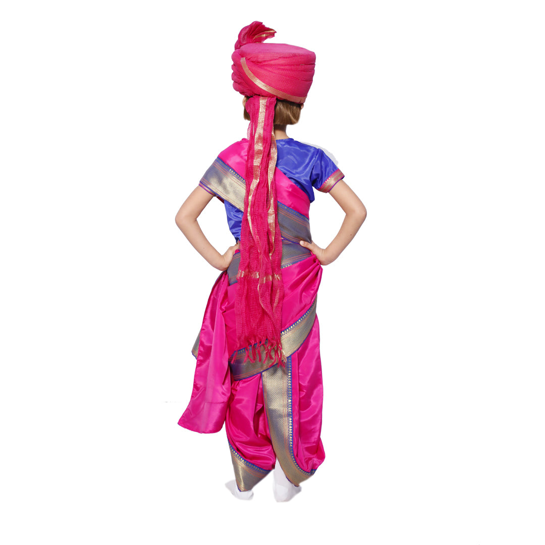 Rani Laksmi Bai Jhansi Ki Rani Costume Dress for Kids Girls Freedom