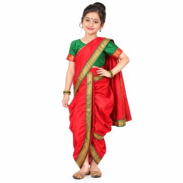 Marathi Lavani Dress for Girl - Kids Fancy Dress (IMC617)