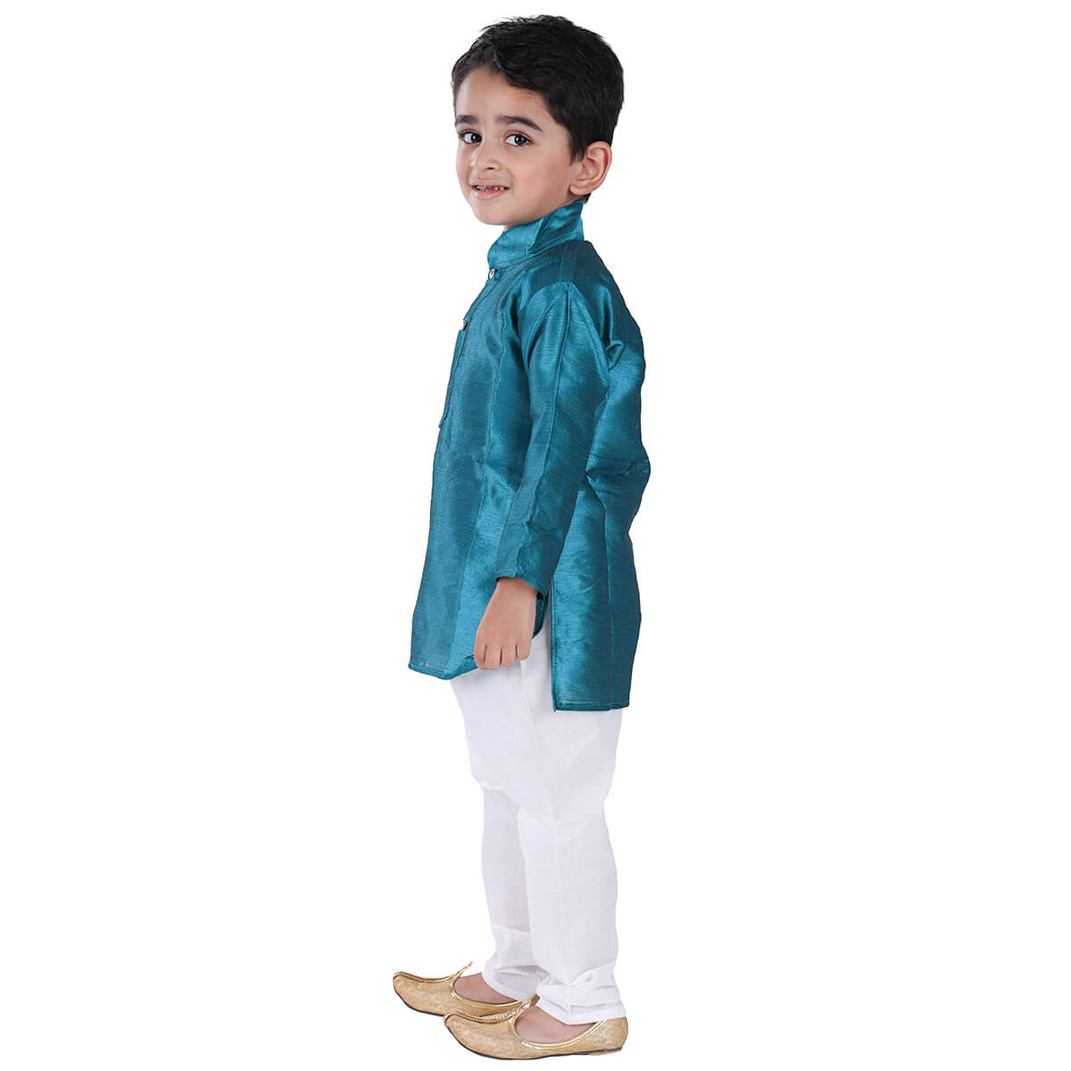 Turquoise Kurta Pajama Set for Boys Kids Complete Set (IMC21000-Turqqoiss)