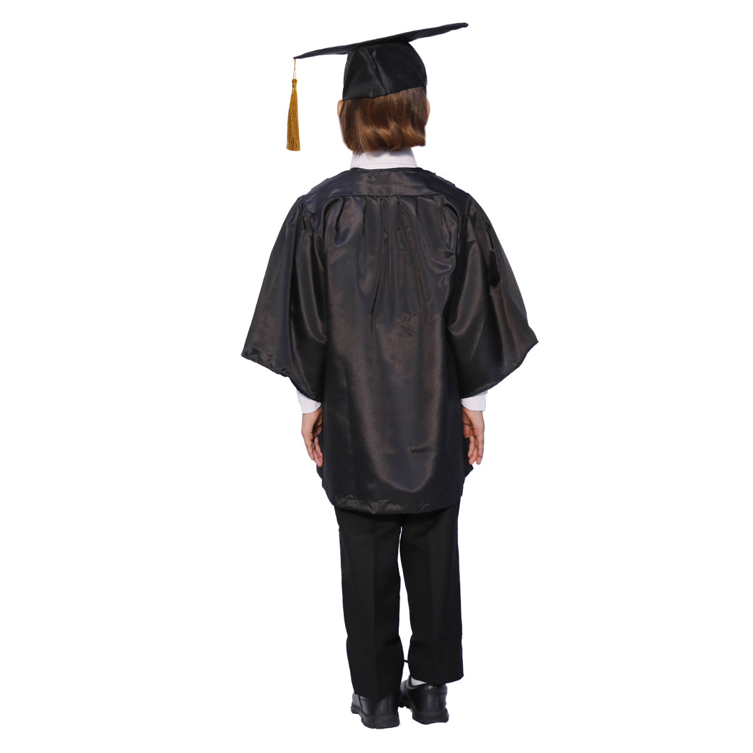 Convocation Graduation Black Gown Costume for Kids