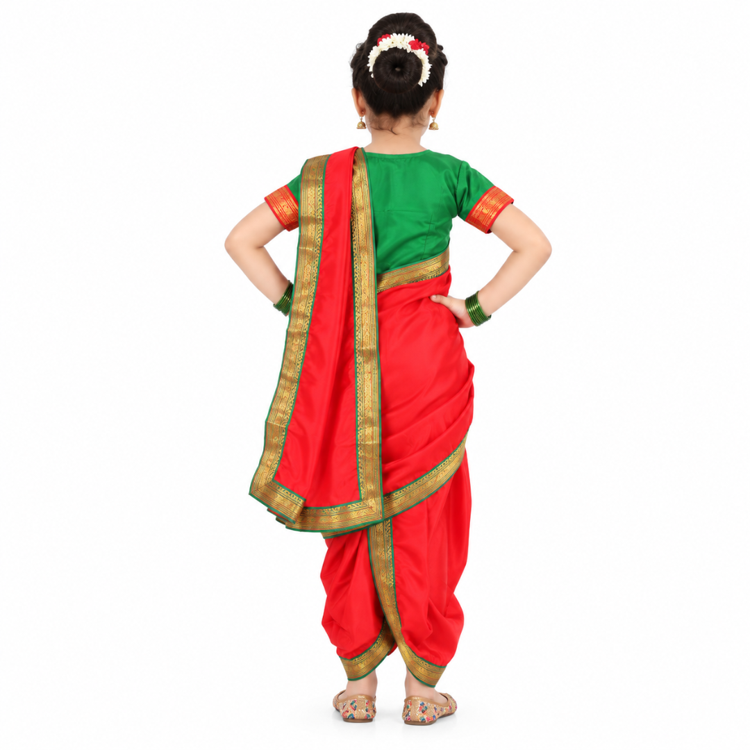 Marathi Lavani Dress for Girl - Kids Fancy Dress (IMC617)
