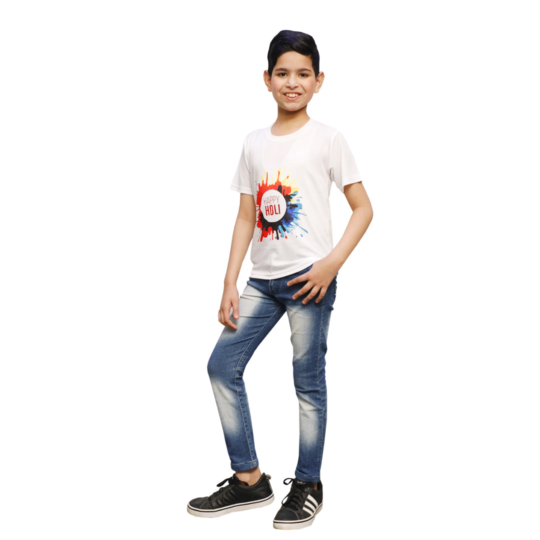 Printed Holi T-shirts for Kids - Kids Fancy Dress (IMC17000-Holi16)