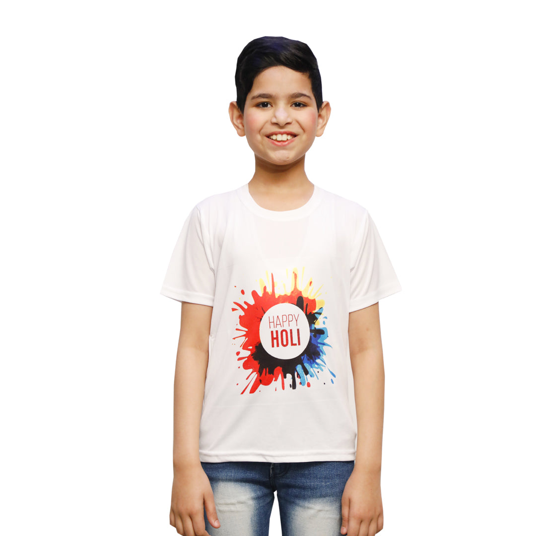 Printed Holi T-shirts for Kids - Kids Fancy Dress (IMC17000-Holi16)