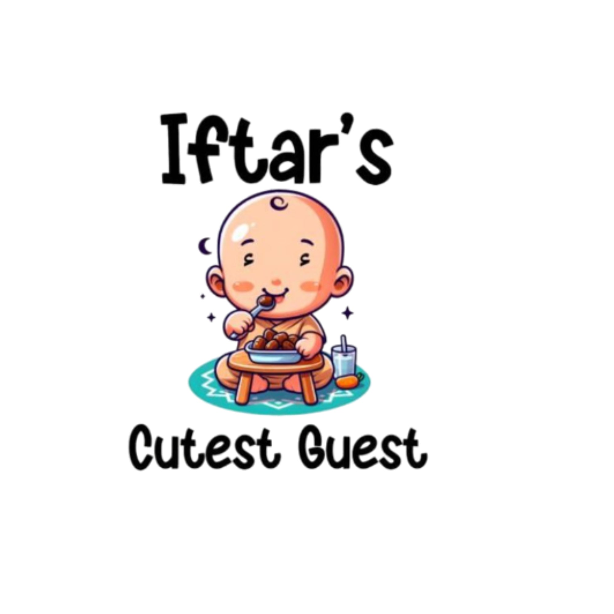 Itsmycostume Eid tshirt for kids baby boy girl infant Unisex Half Sleev Round Neck Tshirts