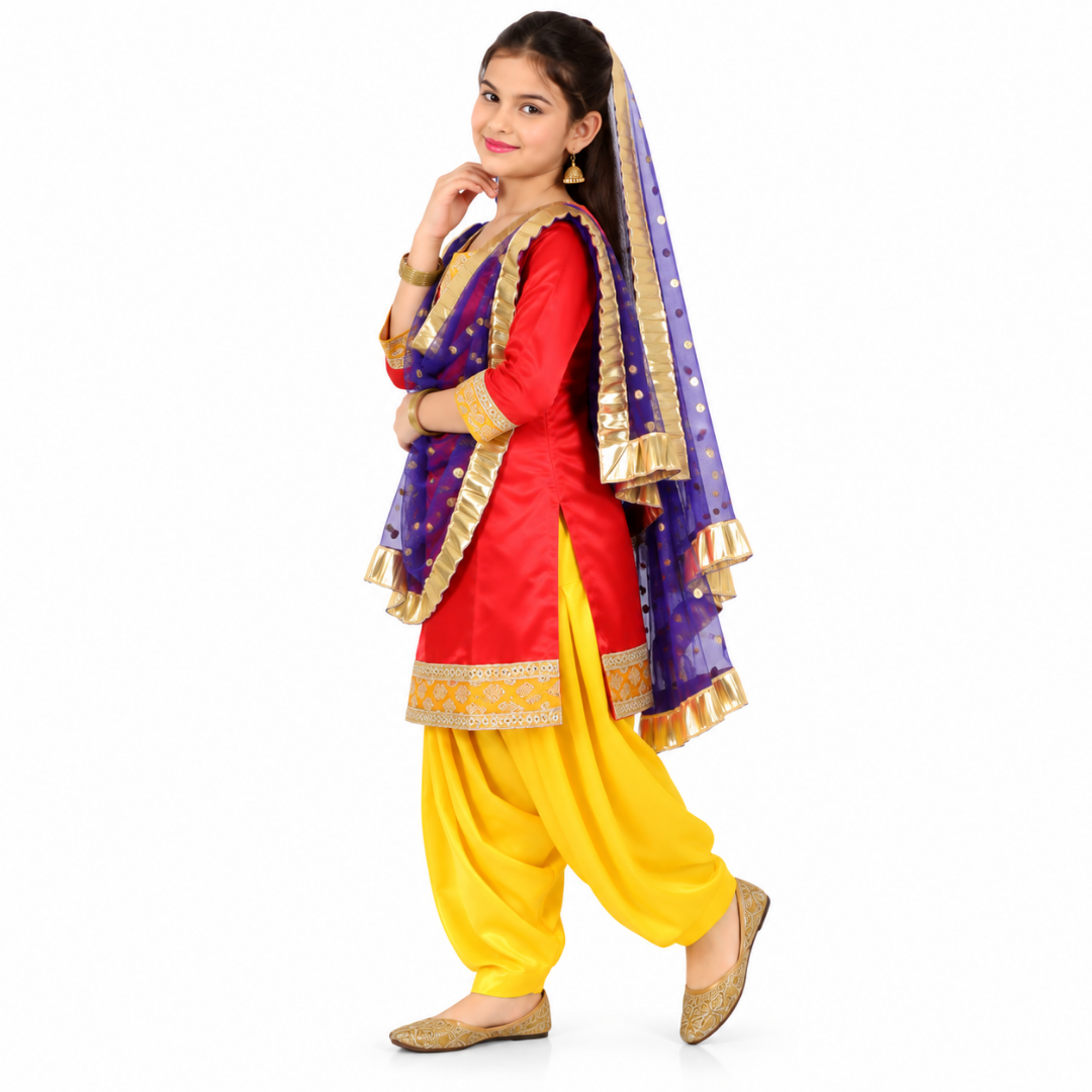 Punjabi Dress For Girl - Kids Fancy Costume