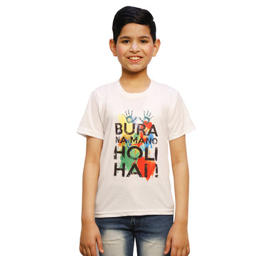 Holi T-Shirts for Kids - Printed Round Neck (IMC2030-Holi6)