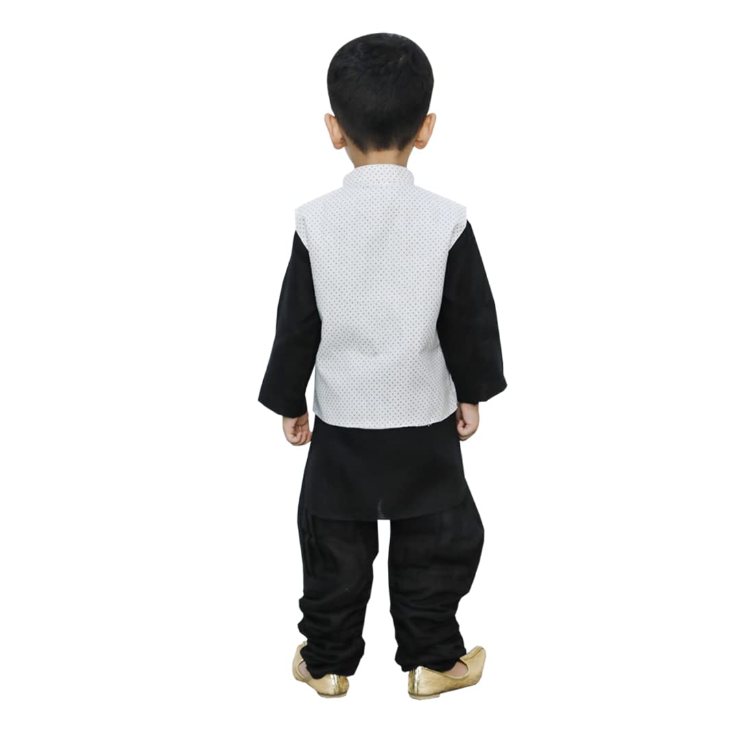 Baby Boy Kurta Pajama With White Waistcoat for Kids