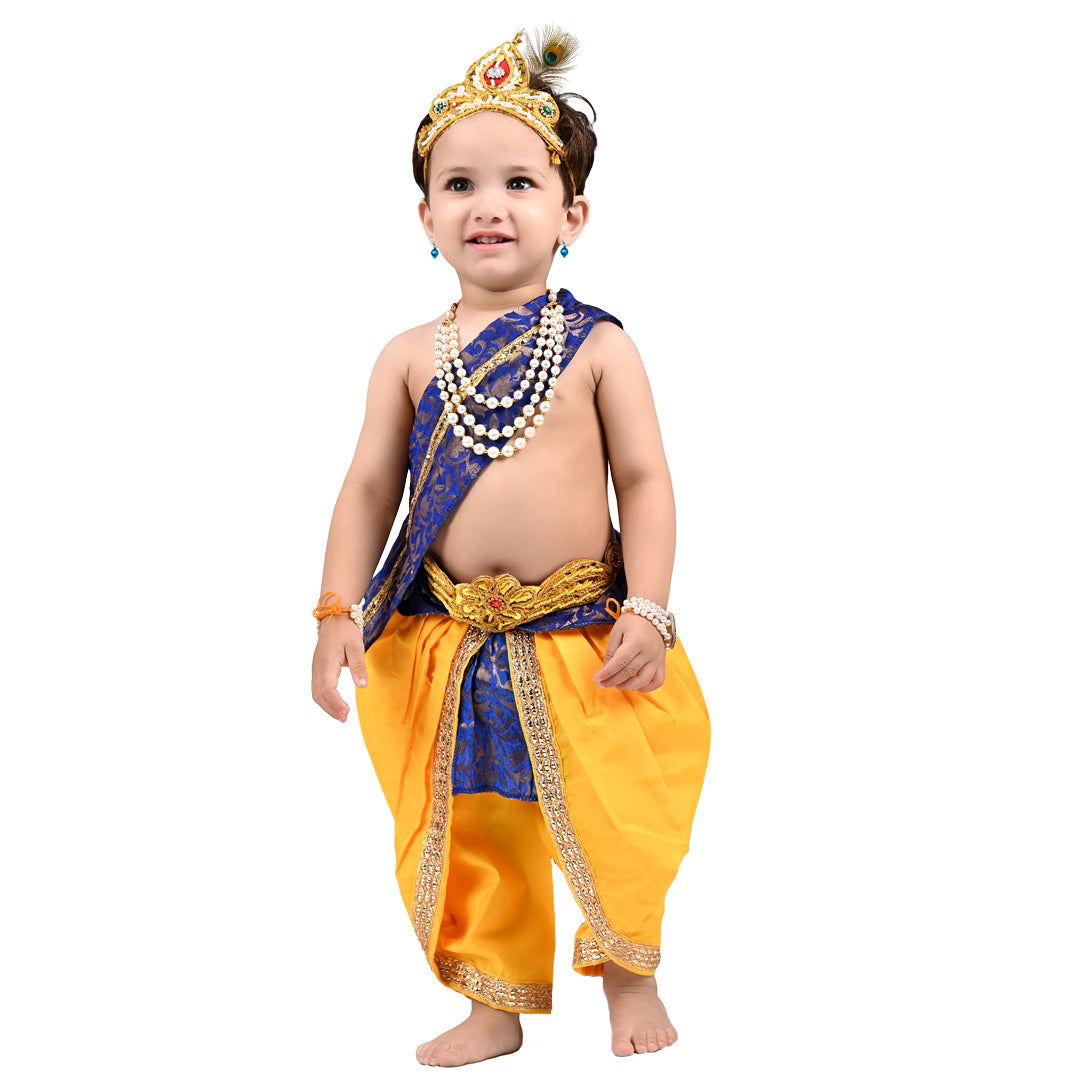 Krishna Dress for Baby Boy Kids Set of 10 Little Krishna Ji Kanha Janmasthmi Costume for Kids