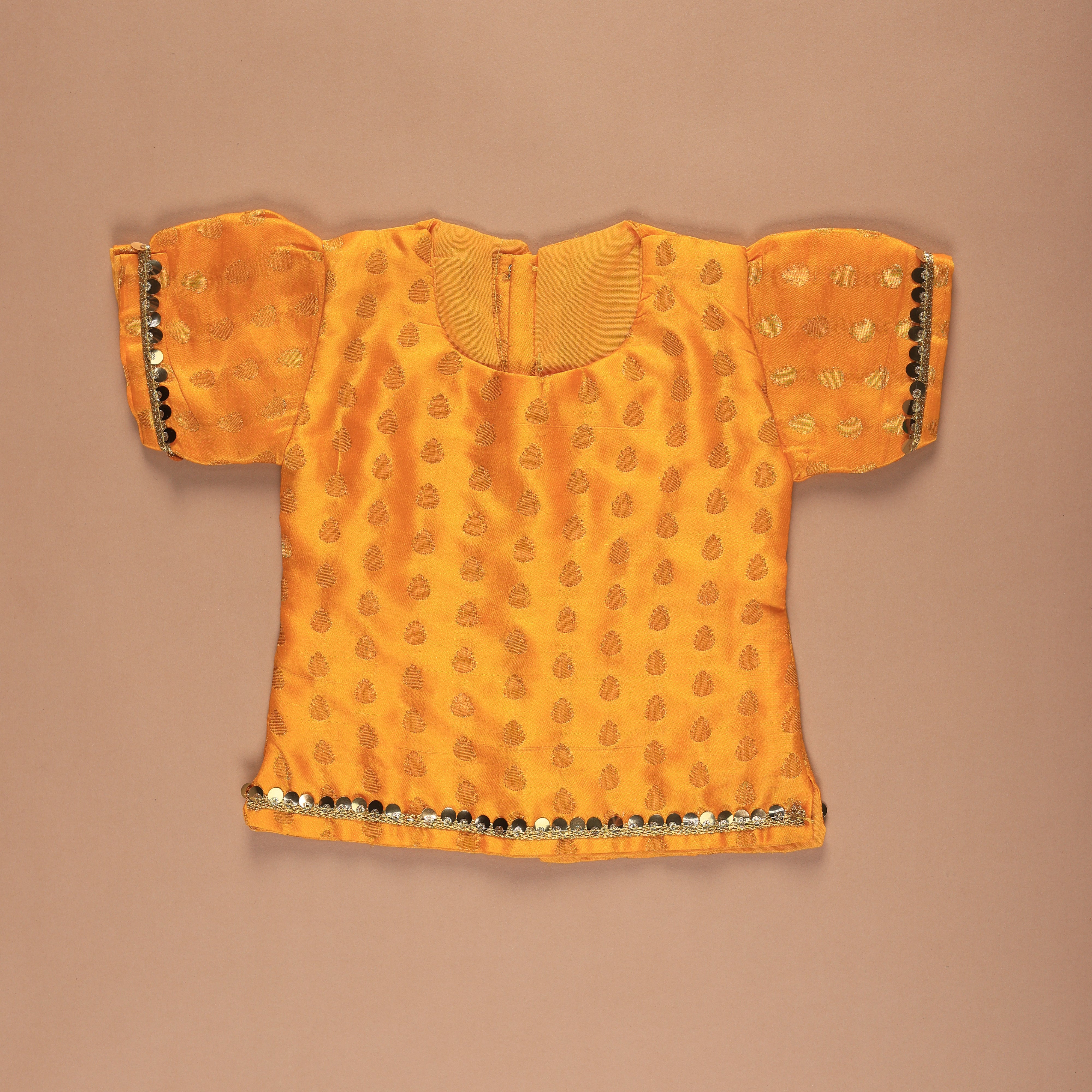 Vaanee Designz Silk Blend Readymade Embroidered 3 Piece Lehenga Choli Set|Lehenga Choli,Ethnic Wear|Lehenga for Kids|Lehenga Set for Wedding and Festival(Yellow & Green)