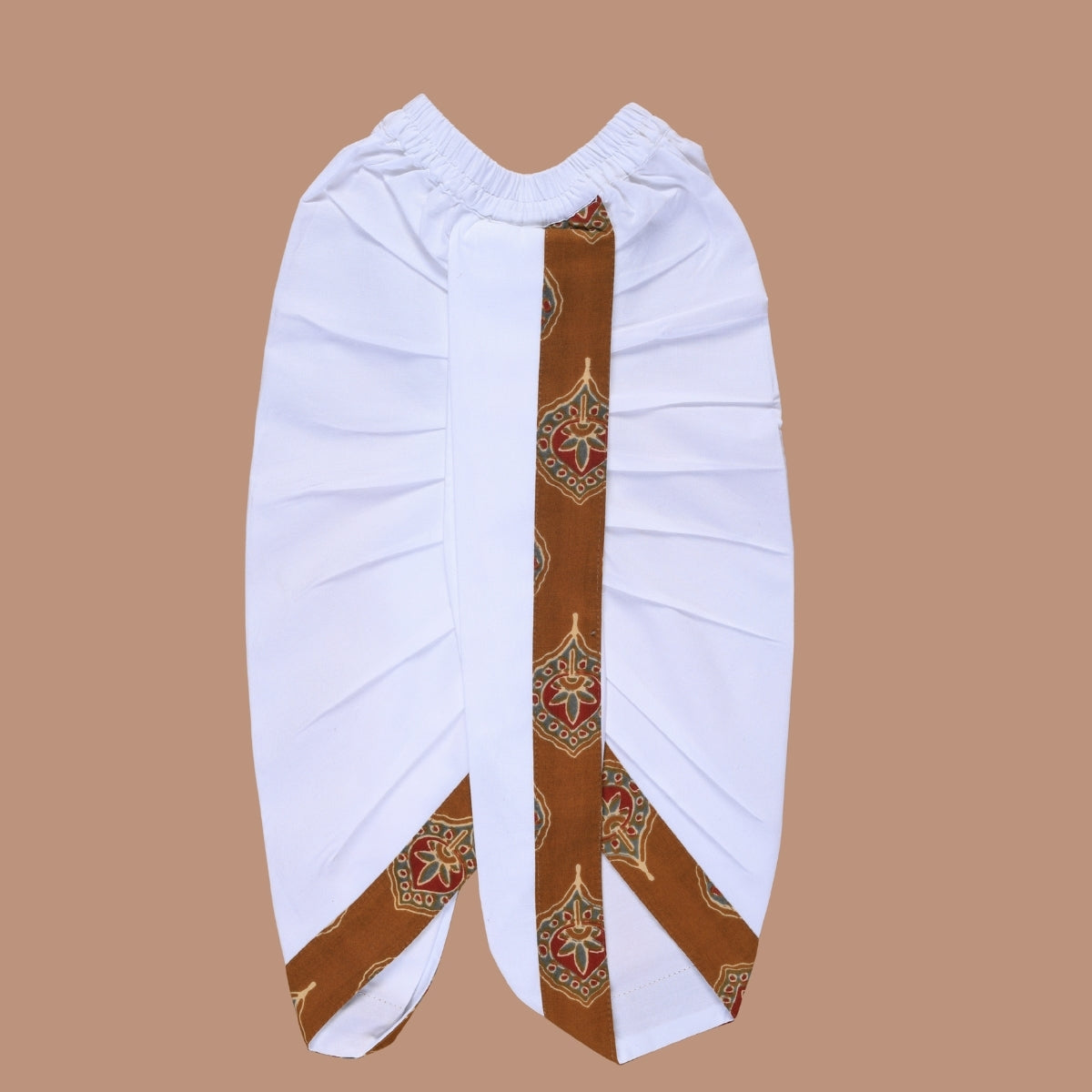 Vaanee Designz Elegant Traditional Dhoti Kurta Set for Baby Boys – Soft Cotton Ethnic Dress for Festivals And Weddings(Rust brown)