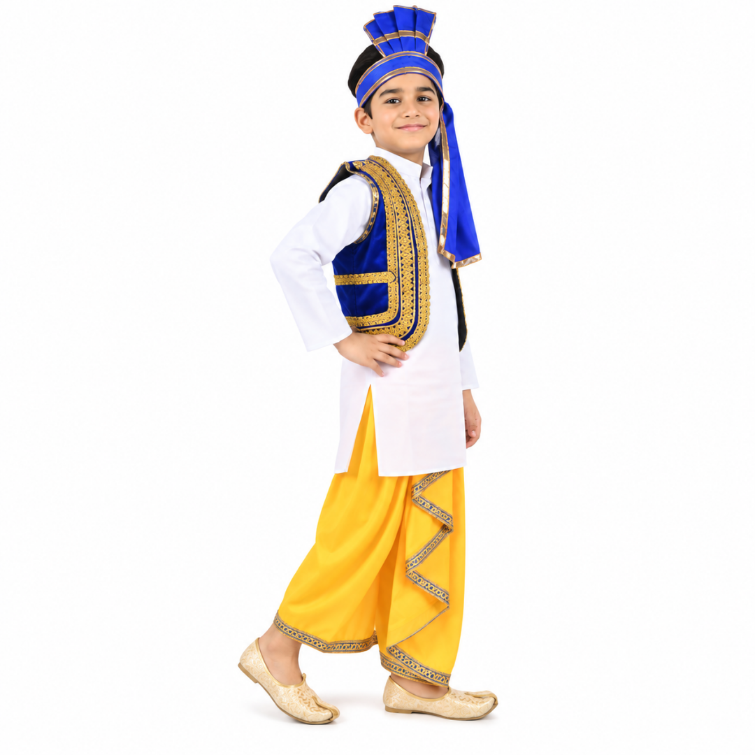 Punjabi traditional Folk Dance Costume  - Kids Fancy Dress (IMC579-PUNJB8)