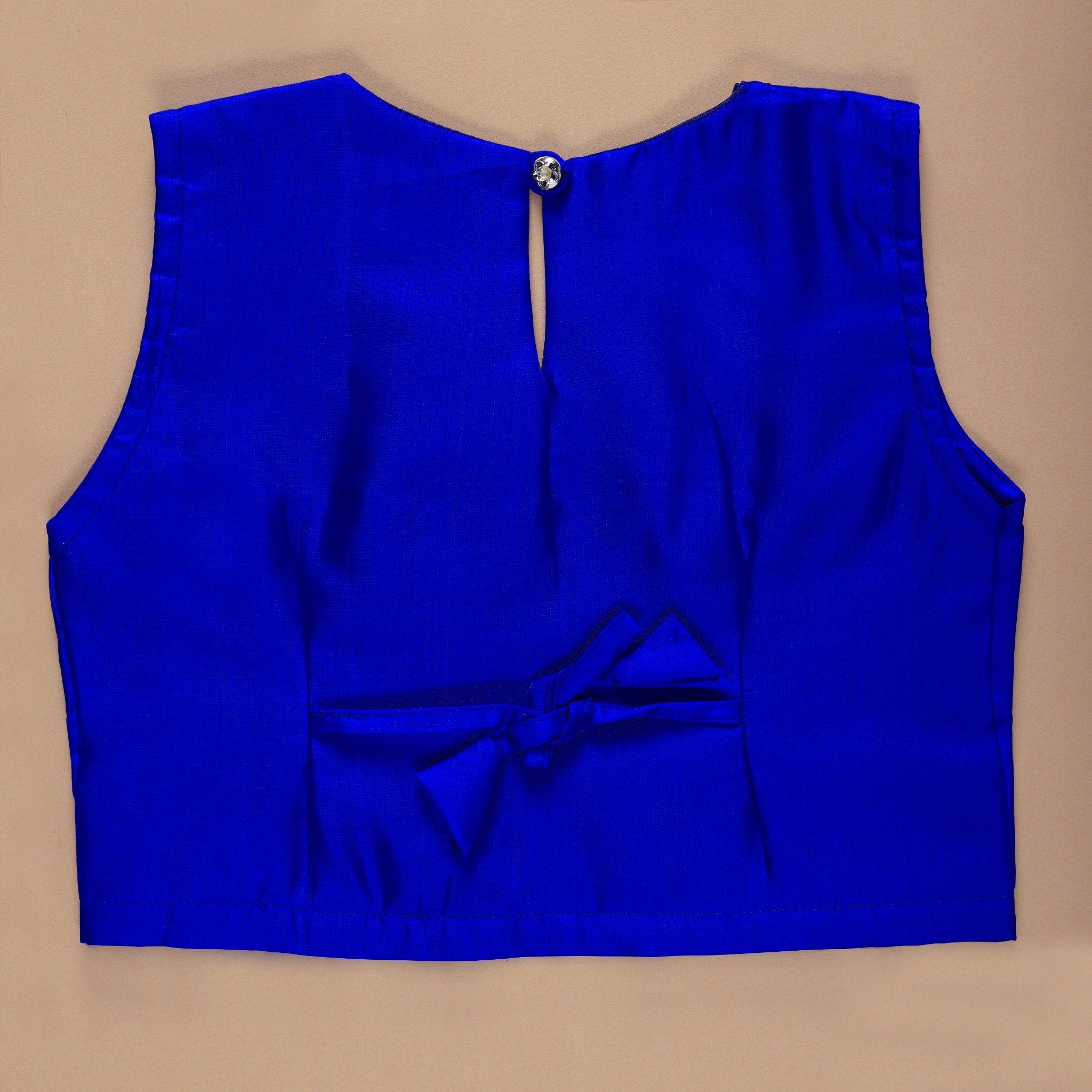 Vaanee Designz Silk Blend Readymade Embroidered 3 Piece Lehenga Choli Set|Lehenga Choli,Ethnic Wear|Lehenga for Kids|Lehenga Set for Wedding and Festival(Blue&Yellow)