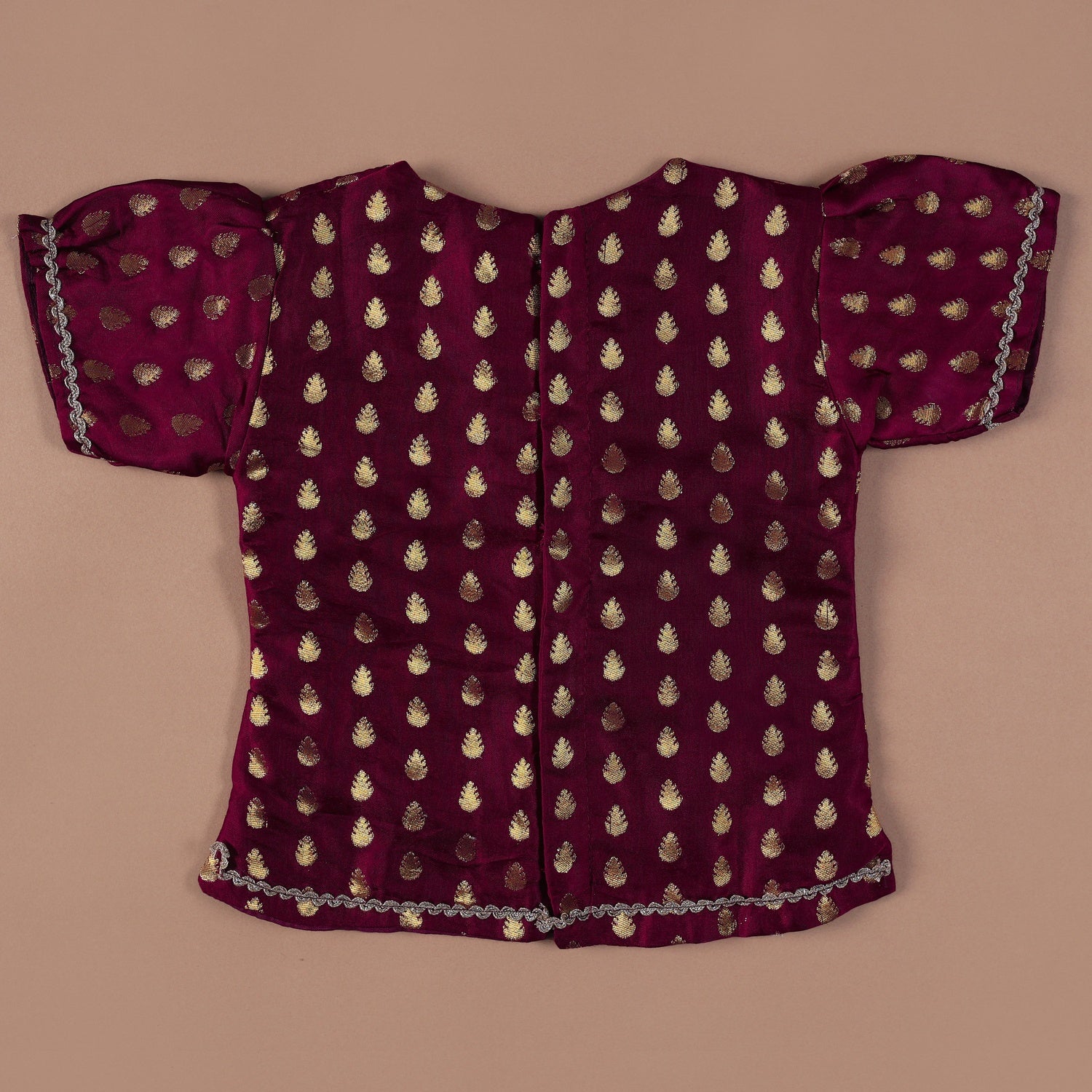 Vaanee Designz Silk Blend Readymade Embroidered 3 Piece Lehenga Choli Set|Lehenga Choli,Ethnic Wear|Lehenga for Kids|Lehenga Set for Wedding and Festival(Wine)