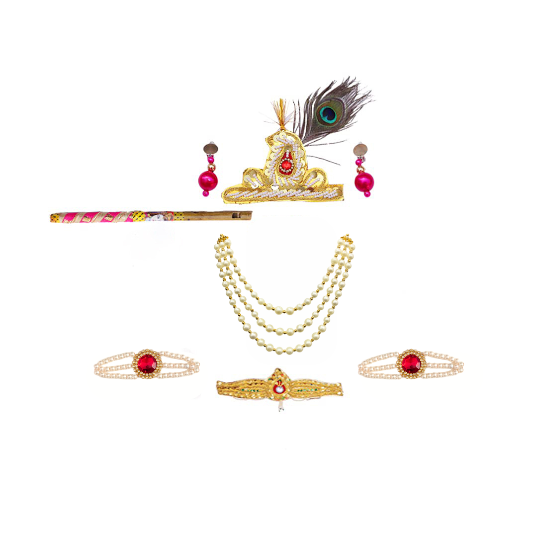 Krishna Dress for Baby Boy Kids Set of 10 Little Krishna Ji Kanha Janmasthmi Costume for Kids