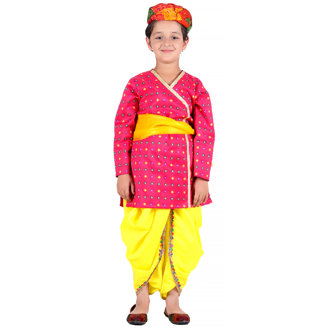 Rajasthani Dress For Boys Kids Indian States &amp; Folk Dance Costume