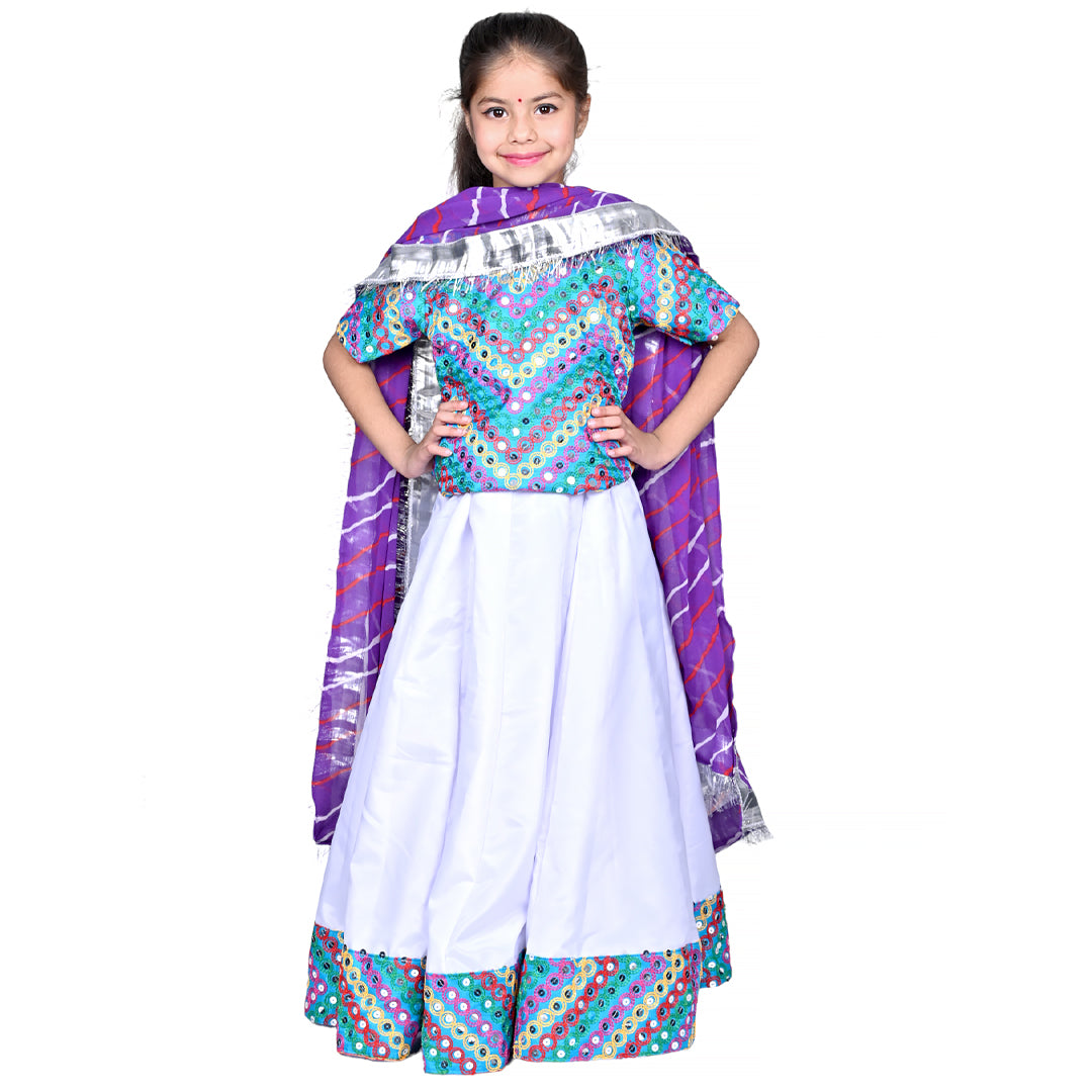 Rajasthani Dress For Girls Kids Indian States &amp; Folk Dance Costume