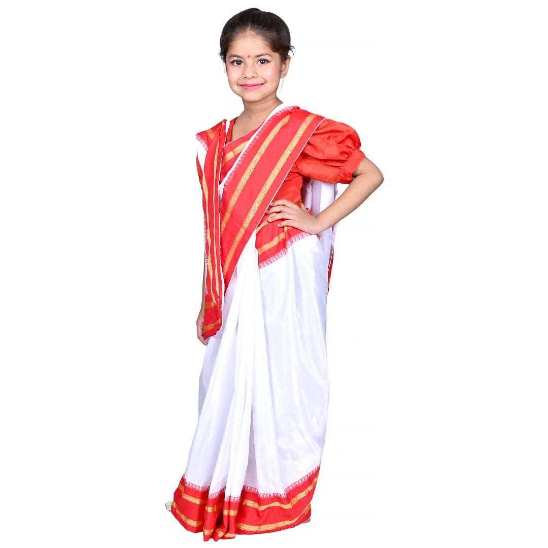 Bengali Dress For Girls Kids Indian States &amp; Folk Dance Costume