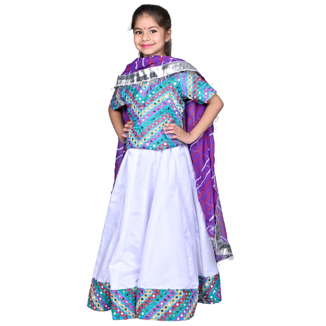 Rajasthani Dress For Girls Kids Indian States &amp; Folk Dance Costume