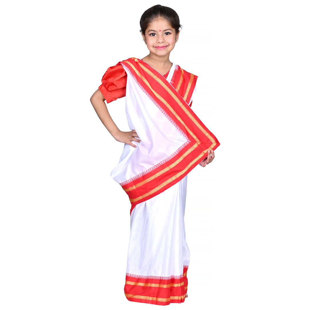 Bengali Dress For Girls Kids Indian States &amp; Folk Dance Costume