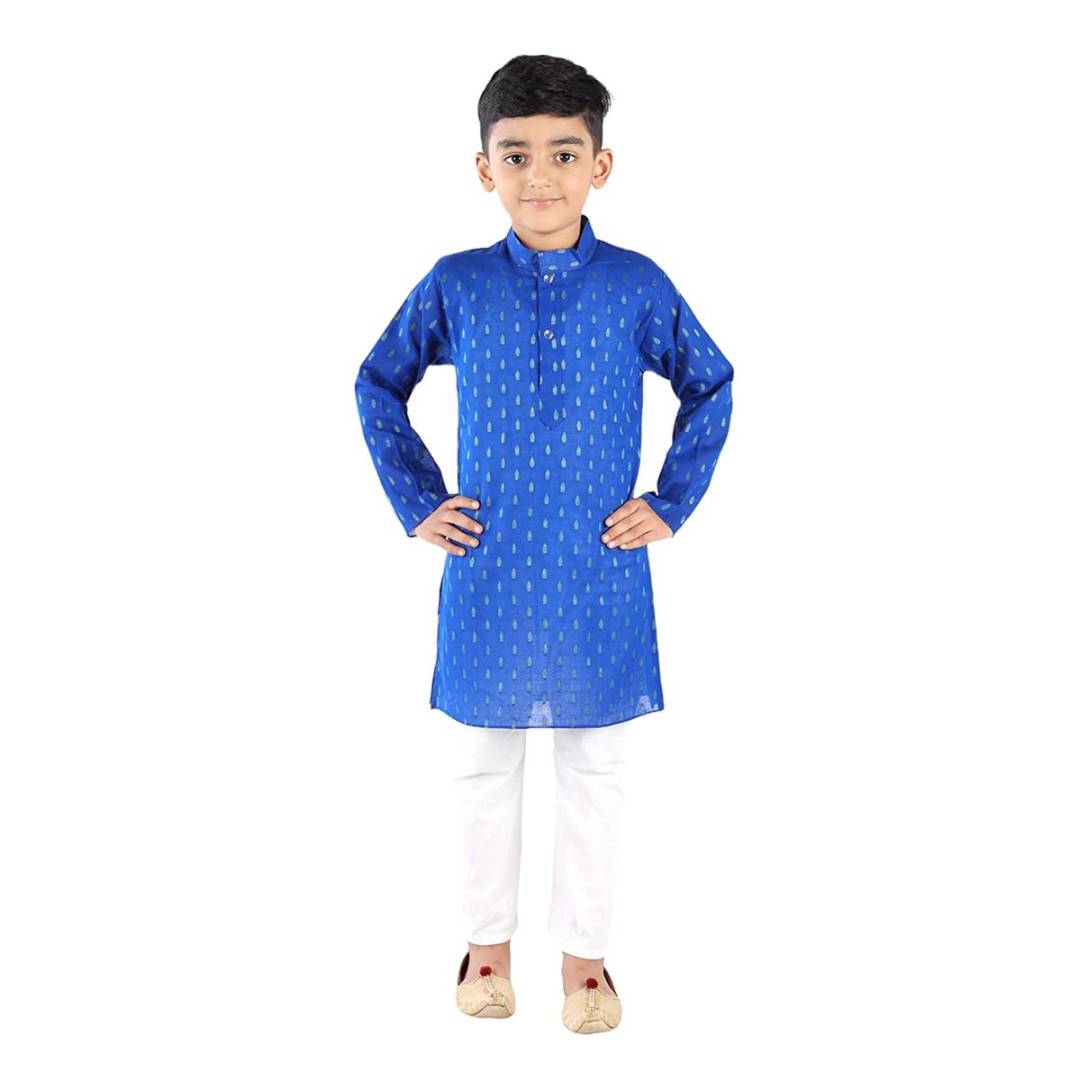 Blue Kurta Pajama set for Kids - Complete Set