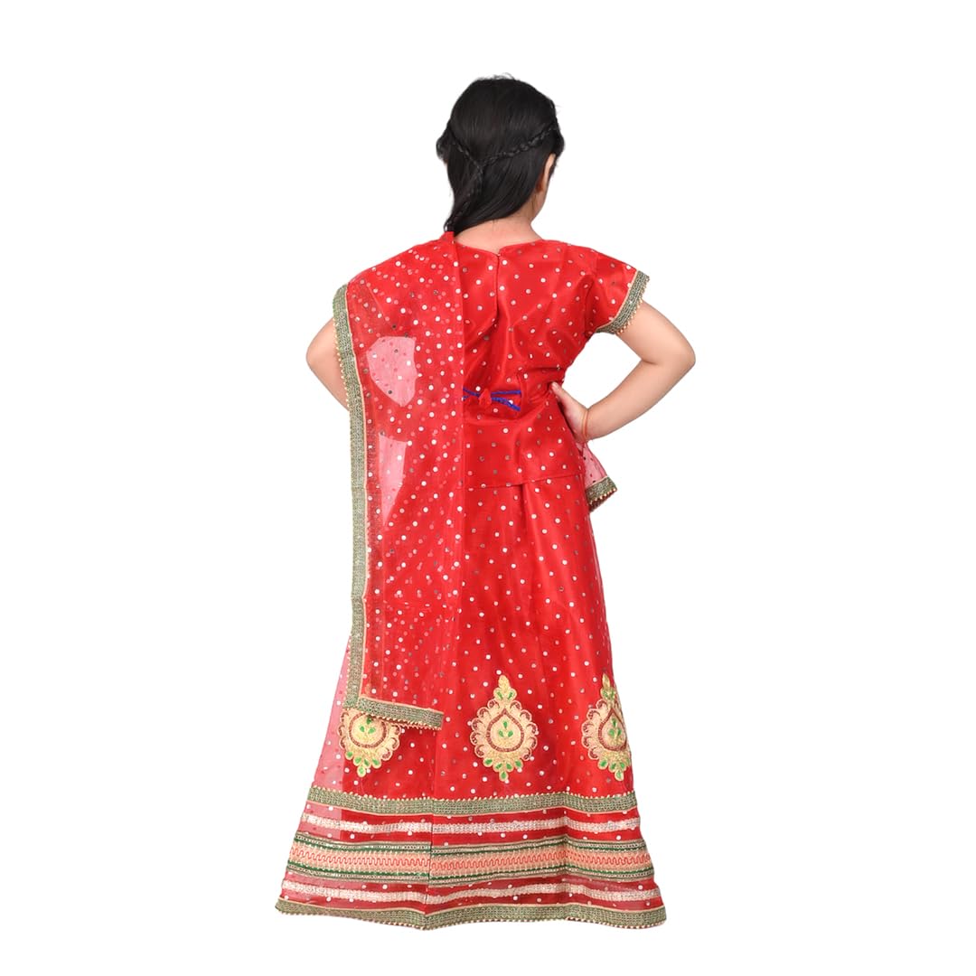 Gujrati Garba Girls Dress for Kids Lehenga/Chaniya,Choli with Dupatta Navratri Dress