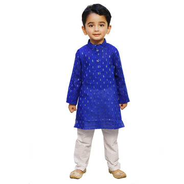 Blue Kurta Pajama Set for Boys Kids Complete Set