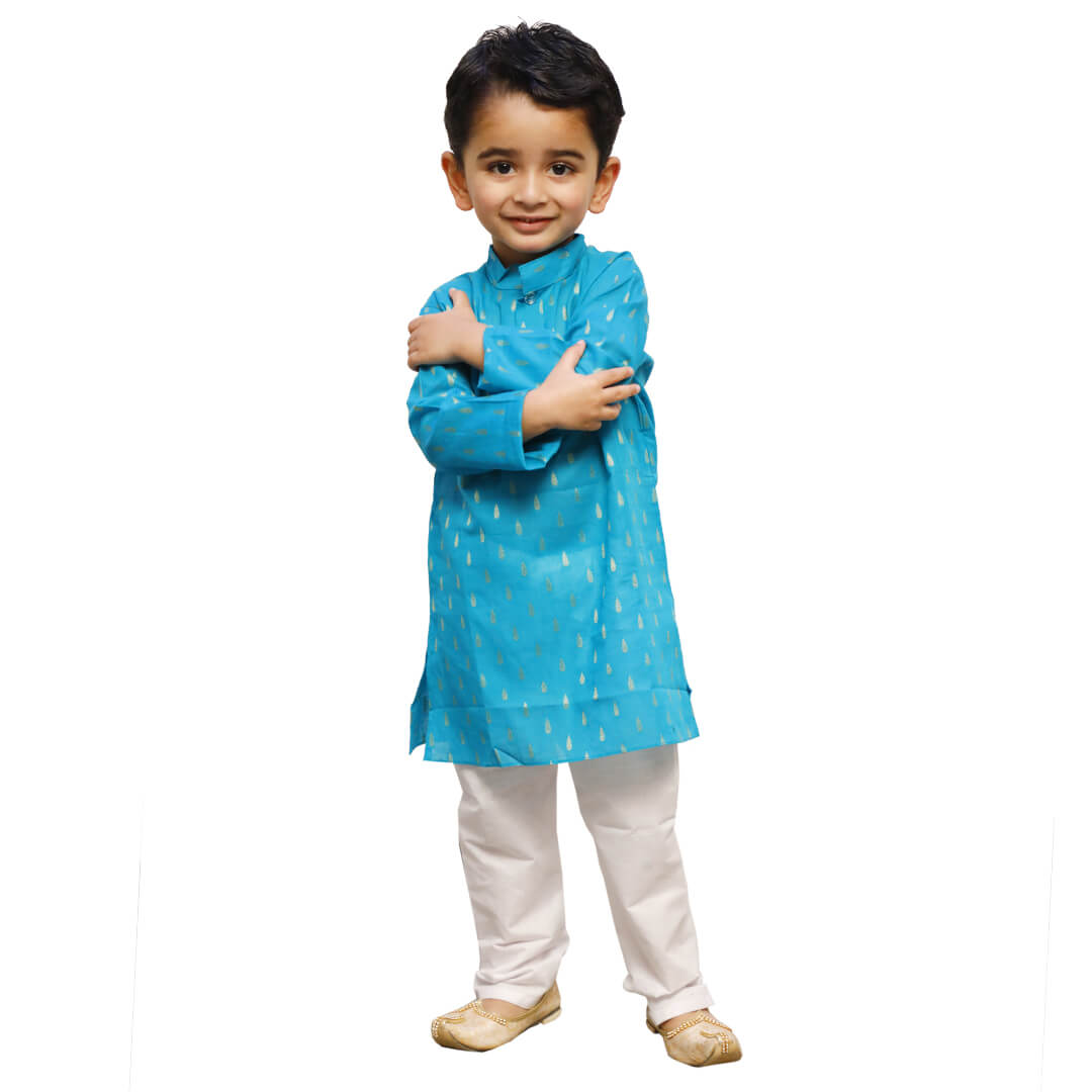 Firozi Kurta Pajama Set for Baby Boy - Complete Set