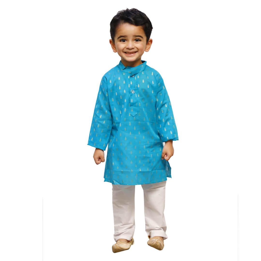 Firozi Kurta Pajama Set for Baby Boy - Complete Set