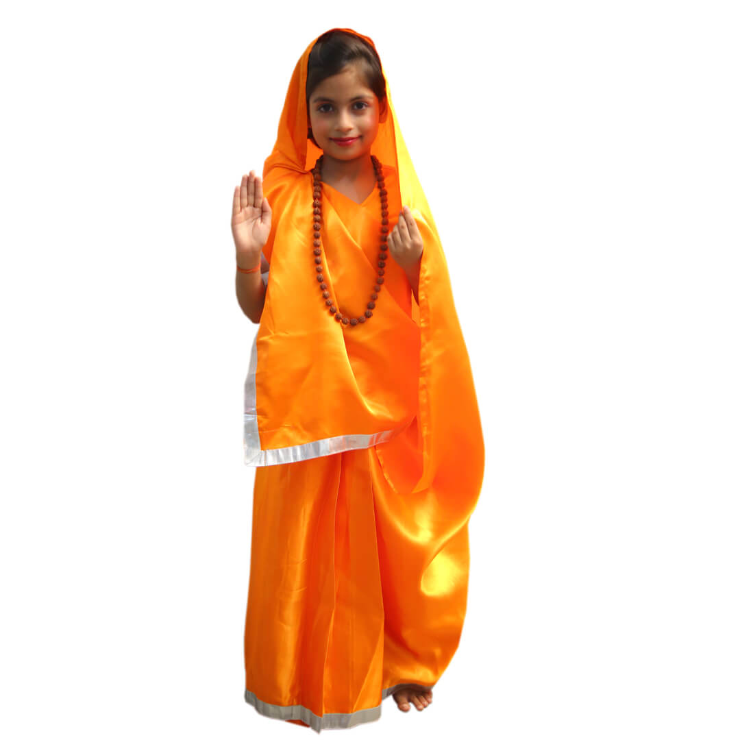 Vanwasi Sita Kids Fancy Dress Costume with Rudraksh Mala