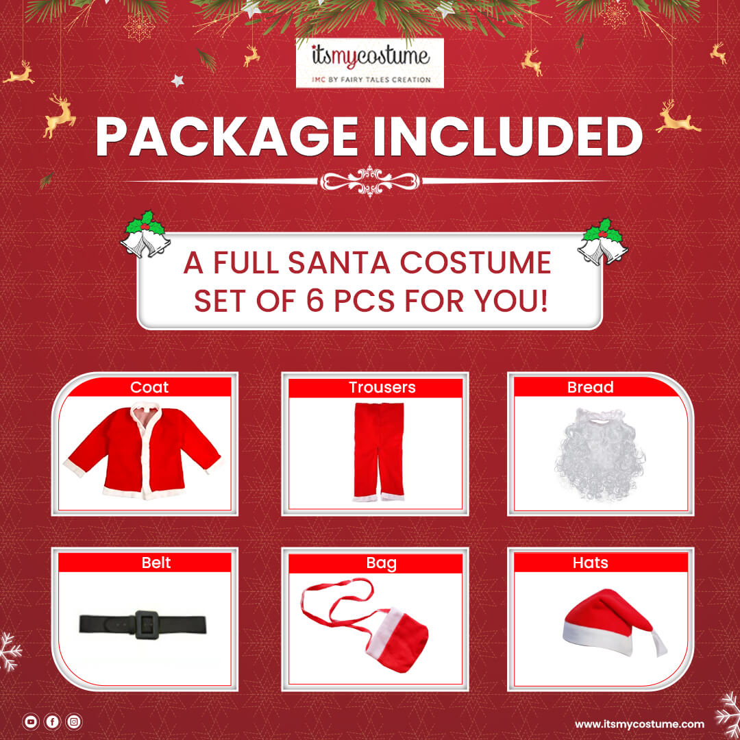 Santa Claus Costume For Baby Boys &amp; Girls