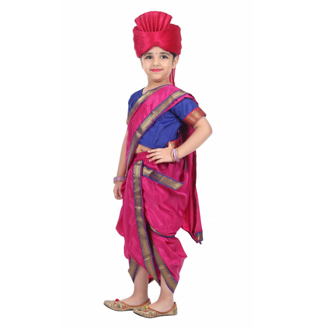 Rani Laksmi Bai Costume Dress For Girls Kids Freedom Fighter Costume