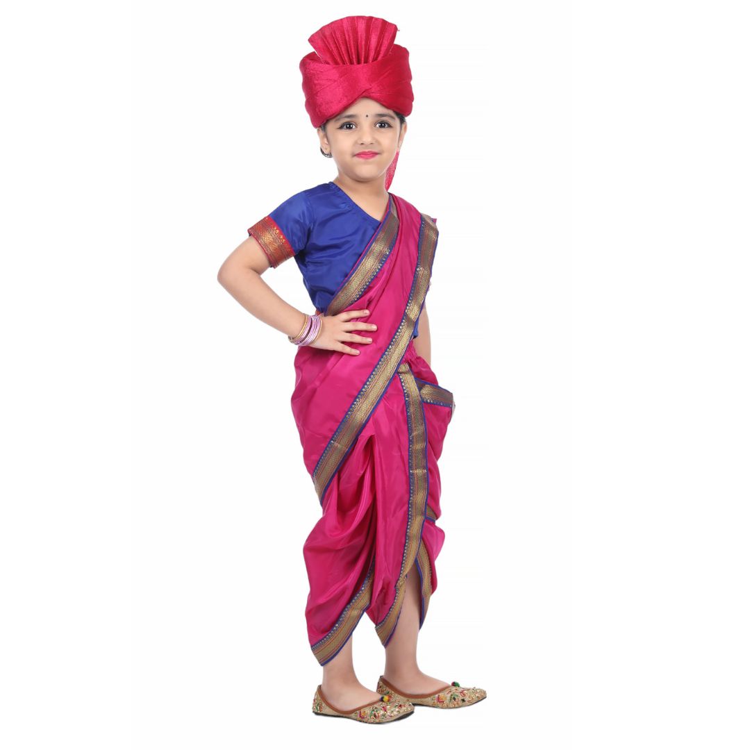 Rani Laksmi Bai Costume Dress For Girls Kids Freedom Fighter Costume