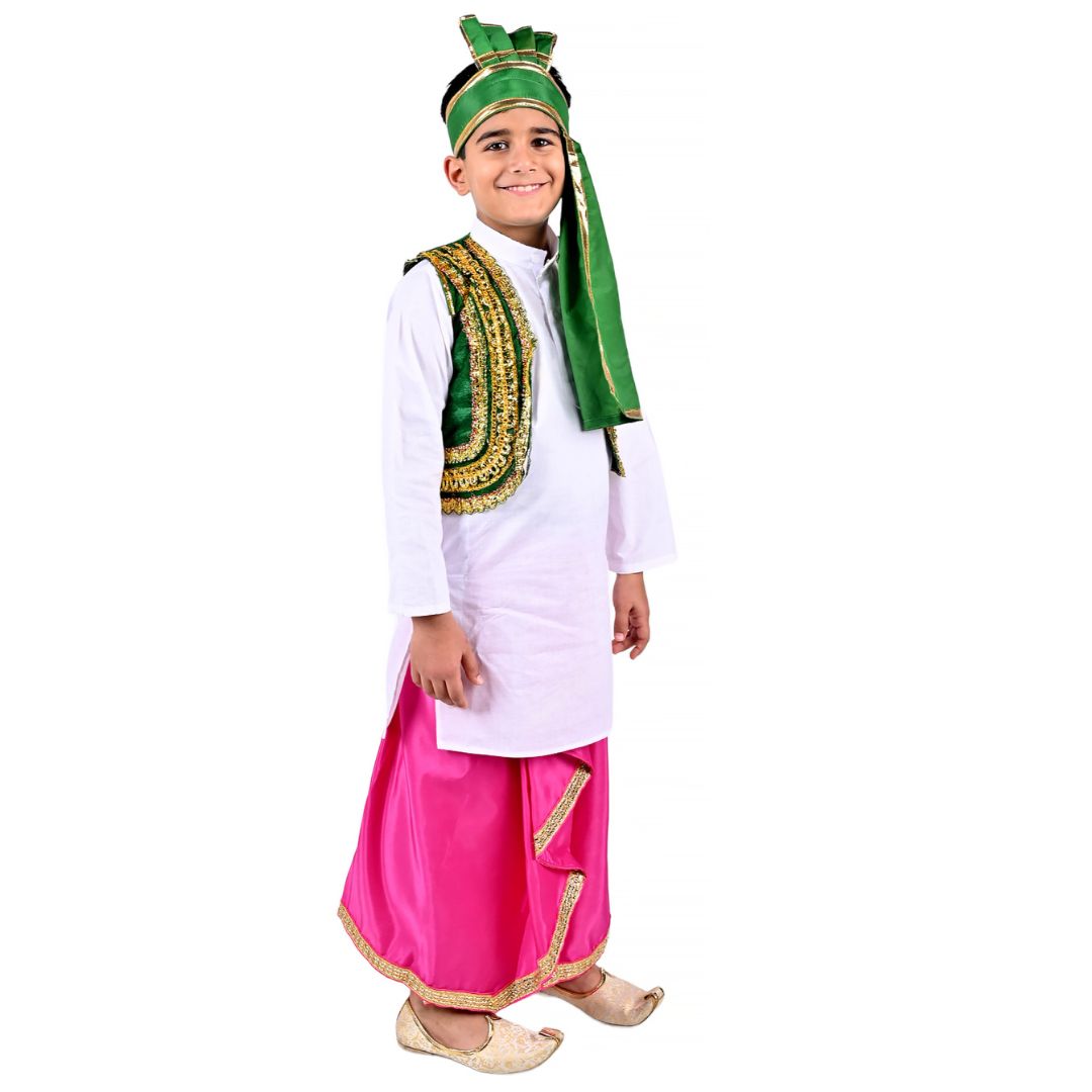 Indian State Punjabi Folk Dance Dress For Boy - Kids Fancy Dress (IMC579-PUNJB1)