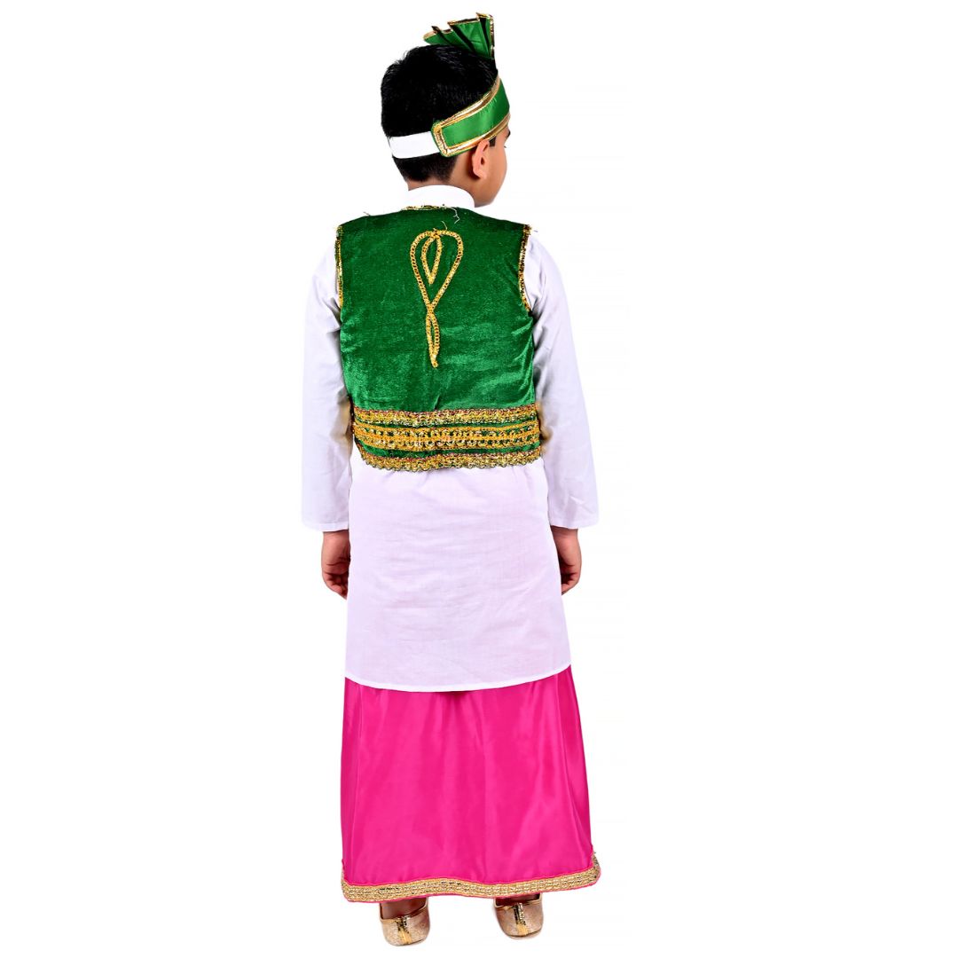 Indian State Punjabi Folk Dance Dress For Boy - Kids Fancy Dress (IMC579-PUNJB1)