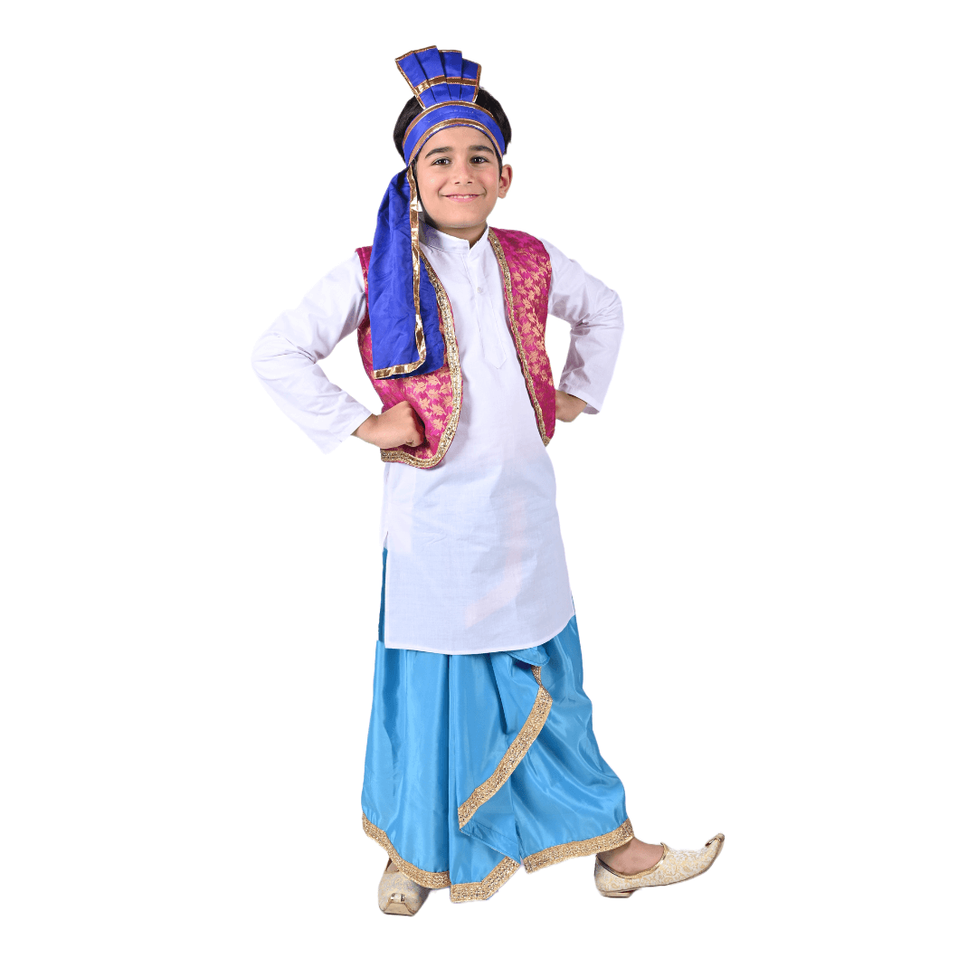 Punjabi Folk Costume For Boys - Kids Fancy Dress (IMC579-PUNJB7)